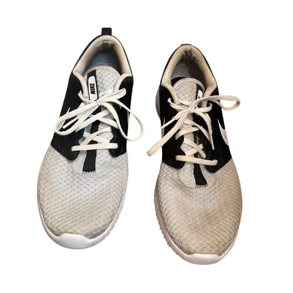 NIKE GOLF Roshe G Pure Platinum Black SZ 10 Men’s Shoe Spikeless Turf Golfing